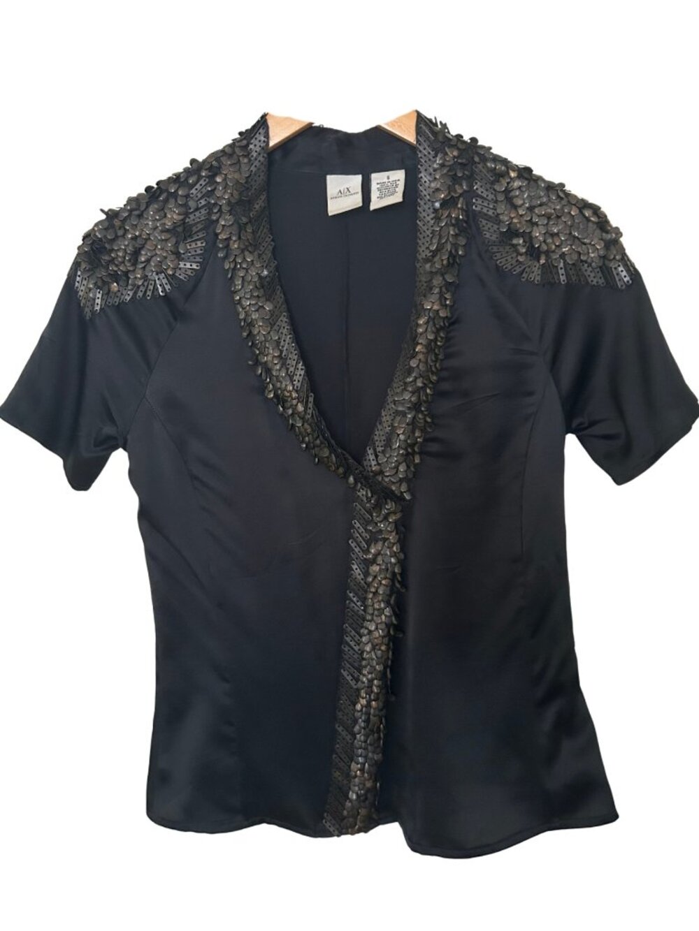 Armani Embroidered Silk top